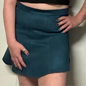 Chic Teal Mini Skirt for Women